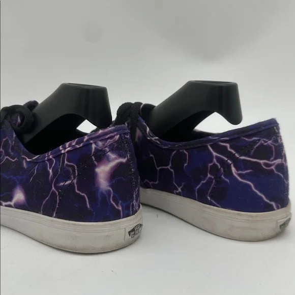 VANS Authentic LoPro Digi Lightning Purple Black White Women's Size 7.0 Men 5.5 - Picture 10 of 16